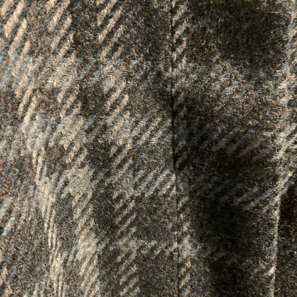 Talbots Charcoal & Blue Plaid Wool
Blend Coat Jacket Women’s Size 22W - Picture 3 of 12